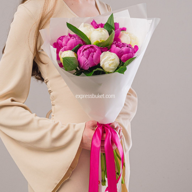 Пионы микс 9шт