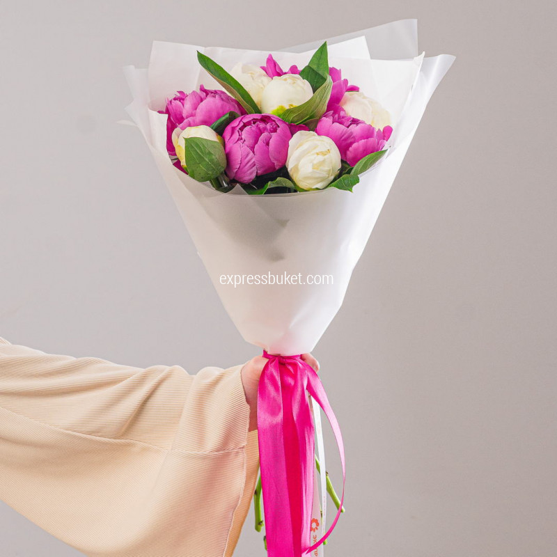 Пионы микс 9шт