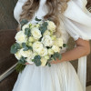 Букет невесты "Белоснежный шлейф"